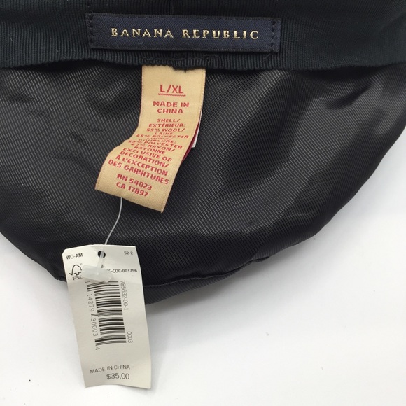 Banana Republic Herringbone Hat L/Xl 55%Wool - Picture 5 of 6